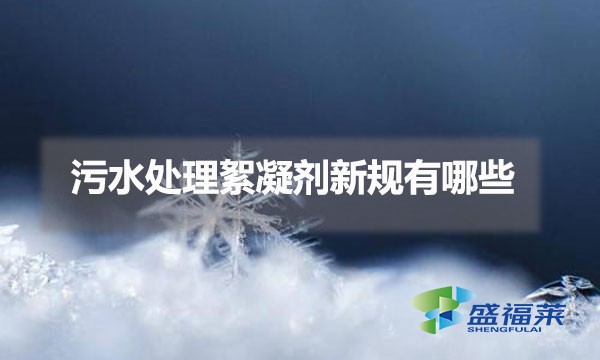 國(guó)家對(duì)污水處理絮凝劑新規(guī)有哪些（絮凝劑新規(guī)的內(nèi)容）