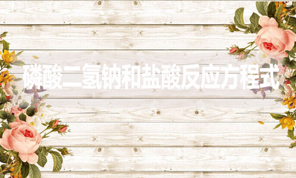 磷酸二氫鈉和鹽酸反應(yīng)方程式是什么？