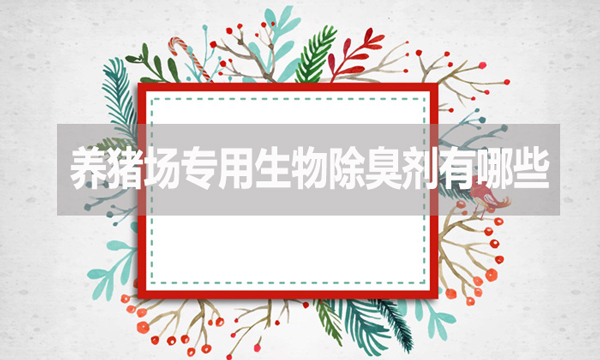 養(yǎng)豬場(chǎng)專用生物除臭劑是什么(養(yǎng)豬場(chǎng)專用生物除臭劑有哪些?)