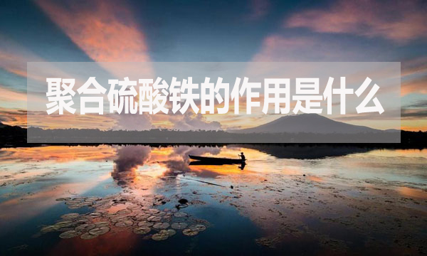 聚合硫酸鐵的作用是什么？